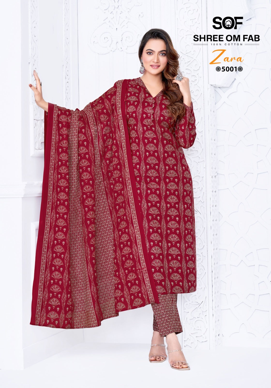 Zara Vol 5 Shree Om Cotton Dress Material Wholesale Price