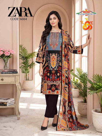 Zara Vol 6 Royal Mix Cotton Karachi Salwar Suits Wholesale Price