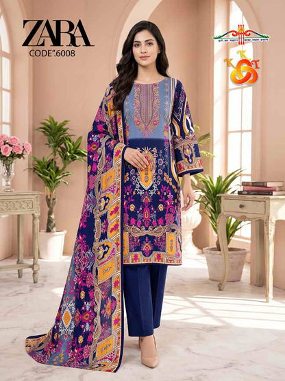 Zara Vol 6 Royal Mix Cotton Karachi Salwar Suits Wholesale Price