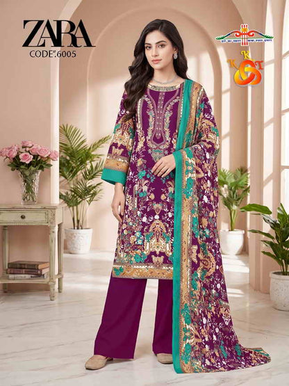 Zara Vol 6 Royal Mix Cotton Karachi Salwar Suits Wholesale Price