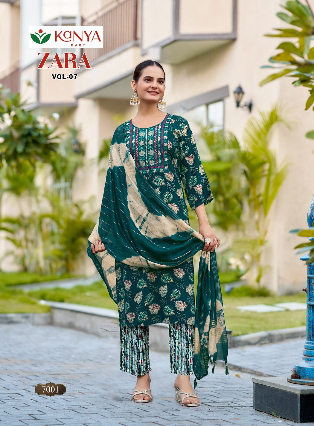 Zara Vol 7 Kanya Kart Rayon Readymade Pant Style Suits Wholesaler Gujarat