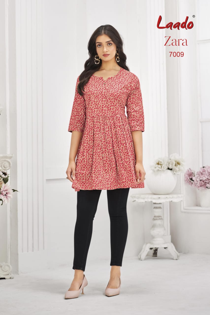 Zara Vol 7 Laado Cotton Designer Long Top Wholesale