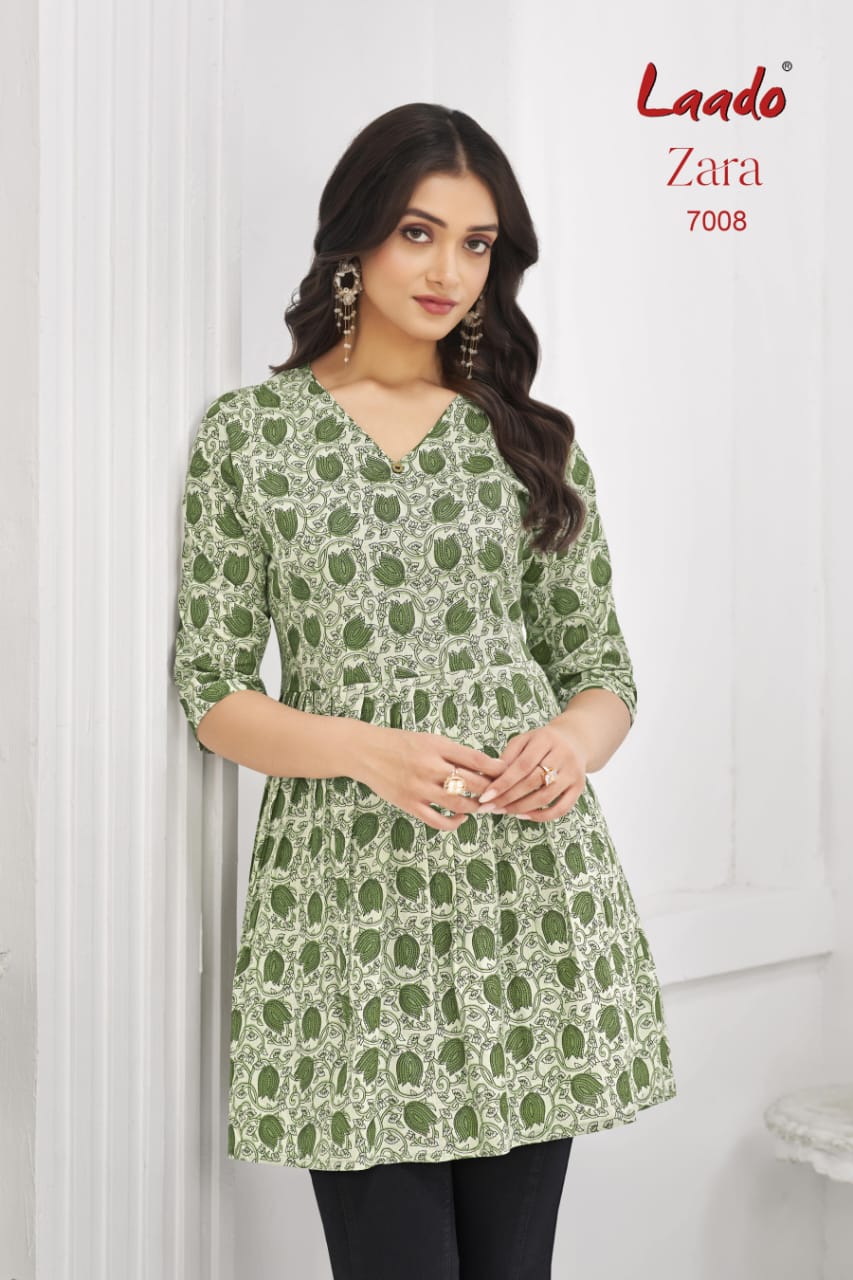 Zara Vol 7 Laado Cotton Designer Long Top Wholesale