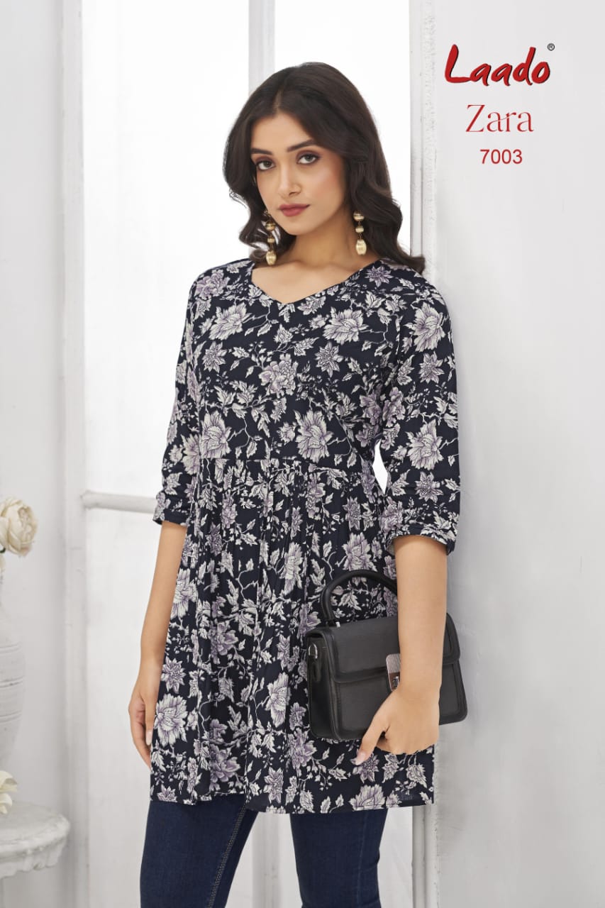Zara Vol 7 Laado Cotton Designer Long Top Wholesale