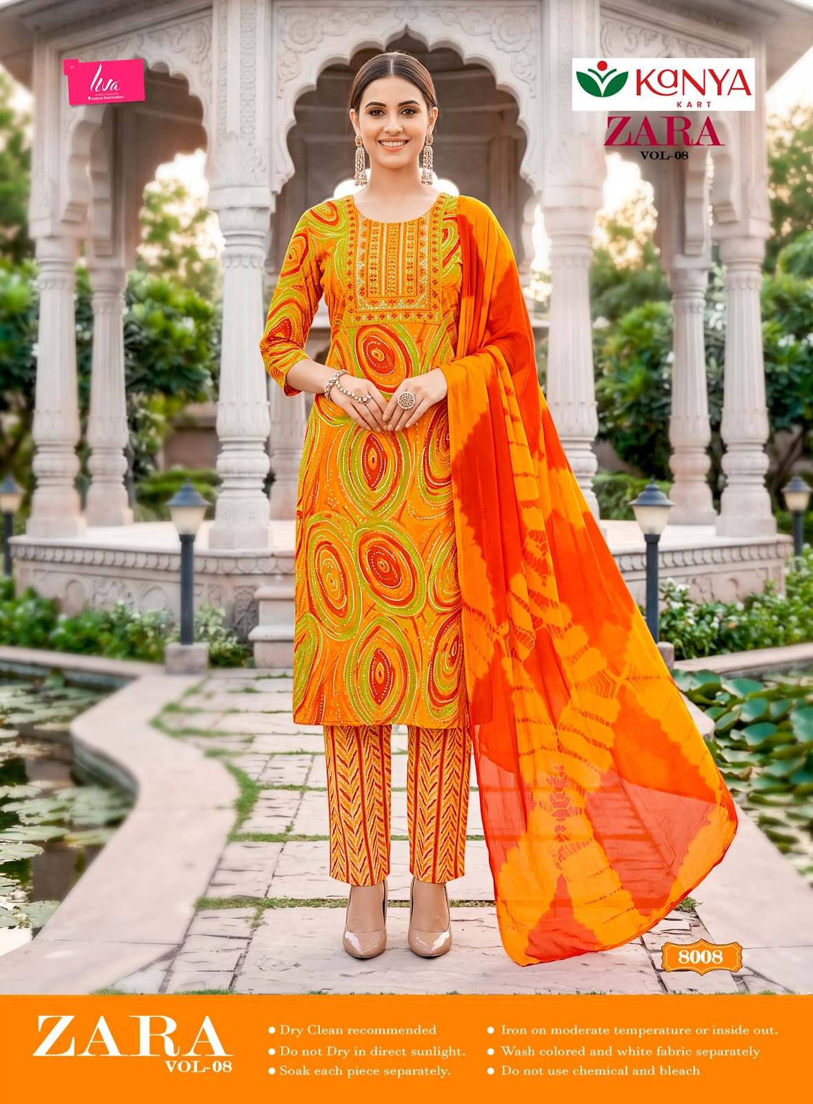 Zara Vol 8 Kanya Kart Rayon Readymade Pant Style Suits Wholesale Price