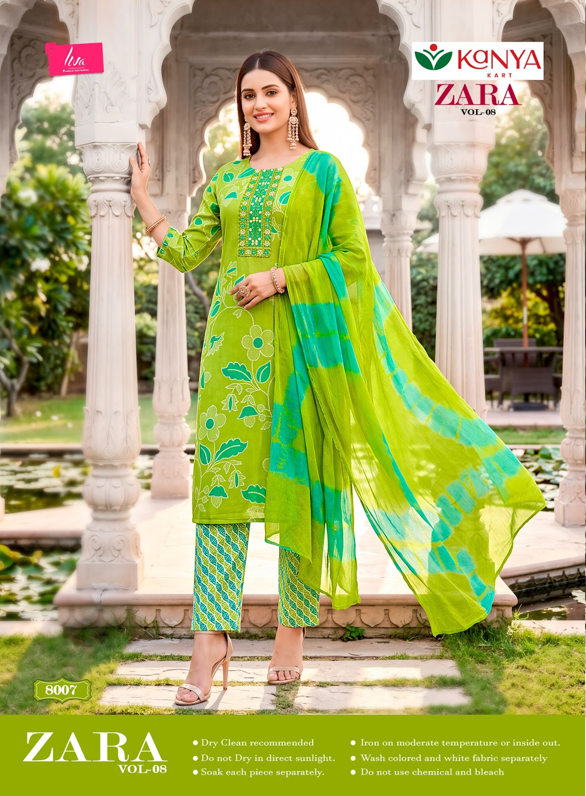 Zara Vol 8 Kanya Kart Rayon Readymade Pant Style Suits Wholesale Price