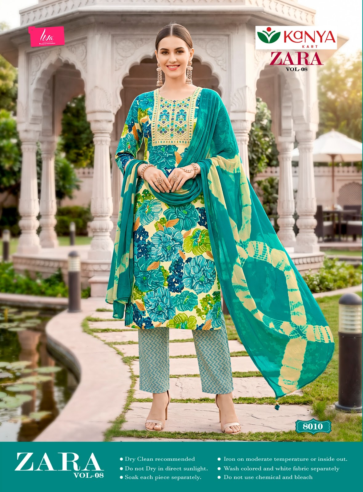 Zara Vol 8 Kanya Kart Rayon Readymade Pant Style Suits Wholesale Price