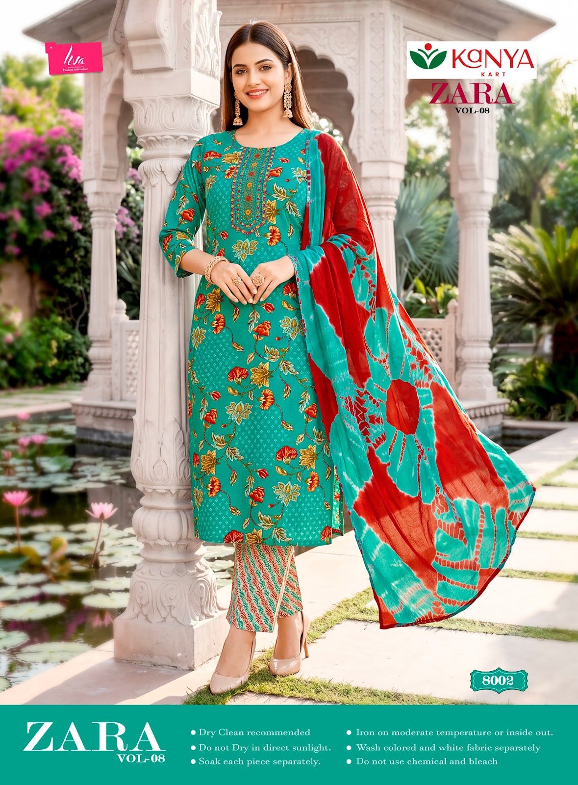Zara Vol 8 Kanya Kart Rayon Readymade Pant Style Suits Wholesale Price