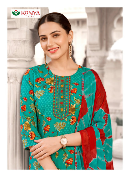 Zara Vol 8 Kanya Kart Rayon Readymade Pant Style Suits Wholesale Price