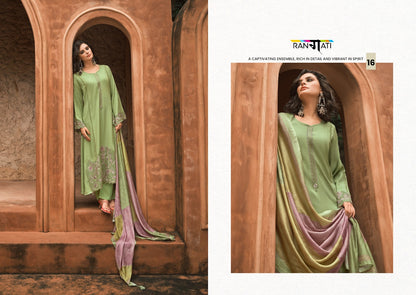 Zara Vol 9 Rangati Prints Pashmina Suits Wholesaler India