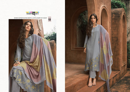 Zara Vol 9 Rangati Prints Pashmina Suits Wholesaler India