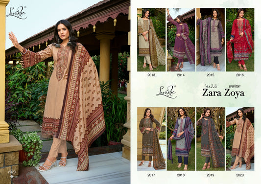 Zara Zoya Levisha Cambric Cotton Pant Style Suits