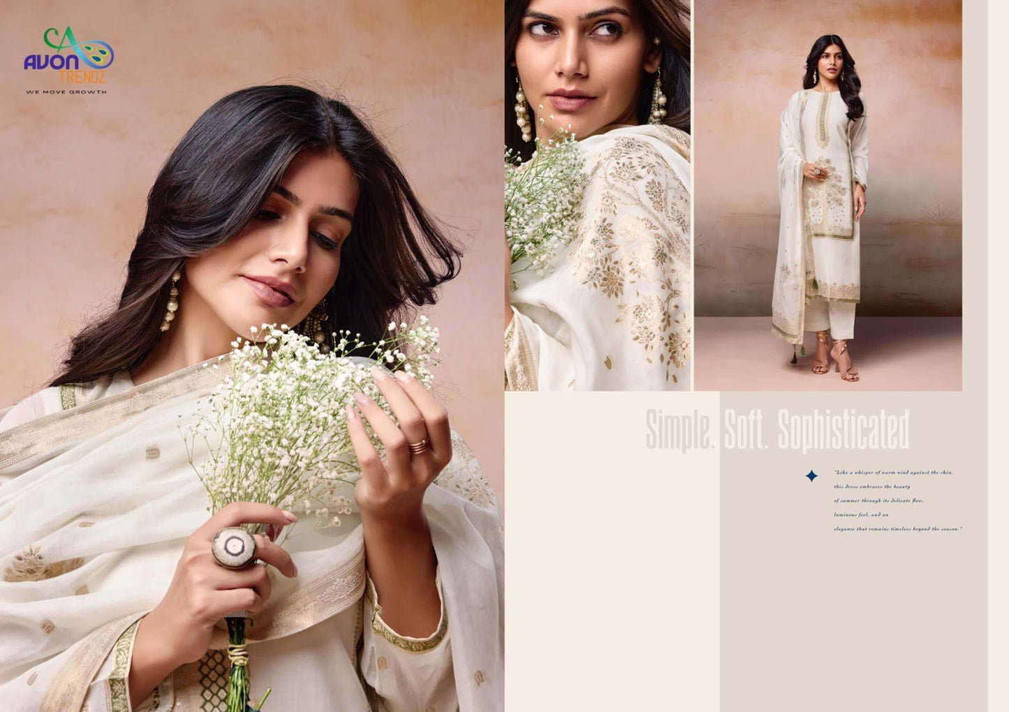 Zardozi Avon Trendz Mul Mul Pant Style Suits Exporter India