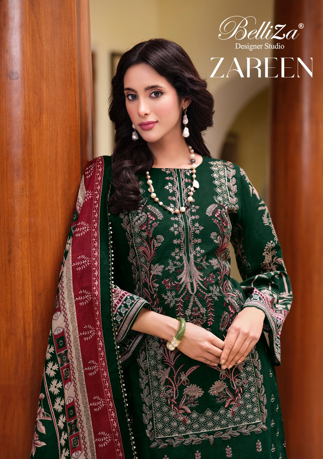 Zareen Belliza Designer Studio Cotton Karachi Salwar Suits Manufacturer Gujarat