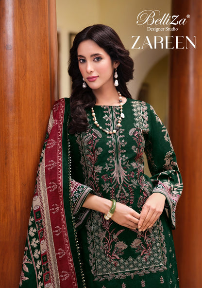 Zareen Belliza Designer Studio Cotton Karachi Salwar Suits Manufacturer Gujarat