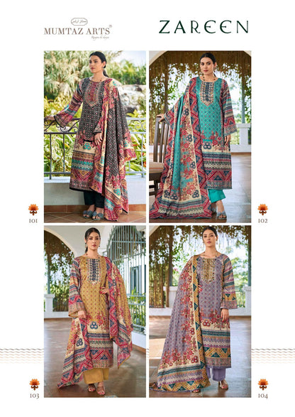 Zareen Mumtaz Arts Jam Satin Karachi Salwar Suits Exporter India