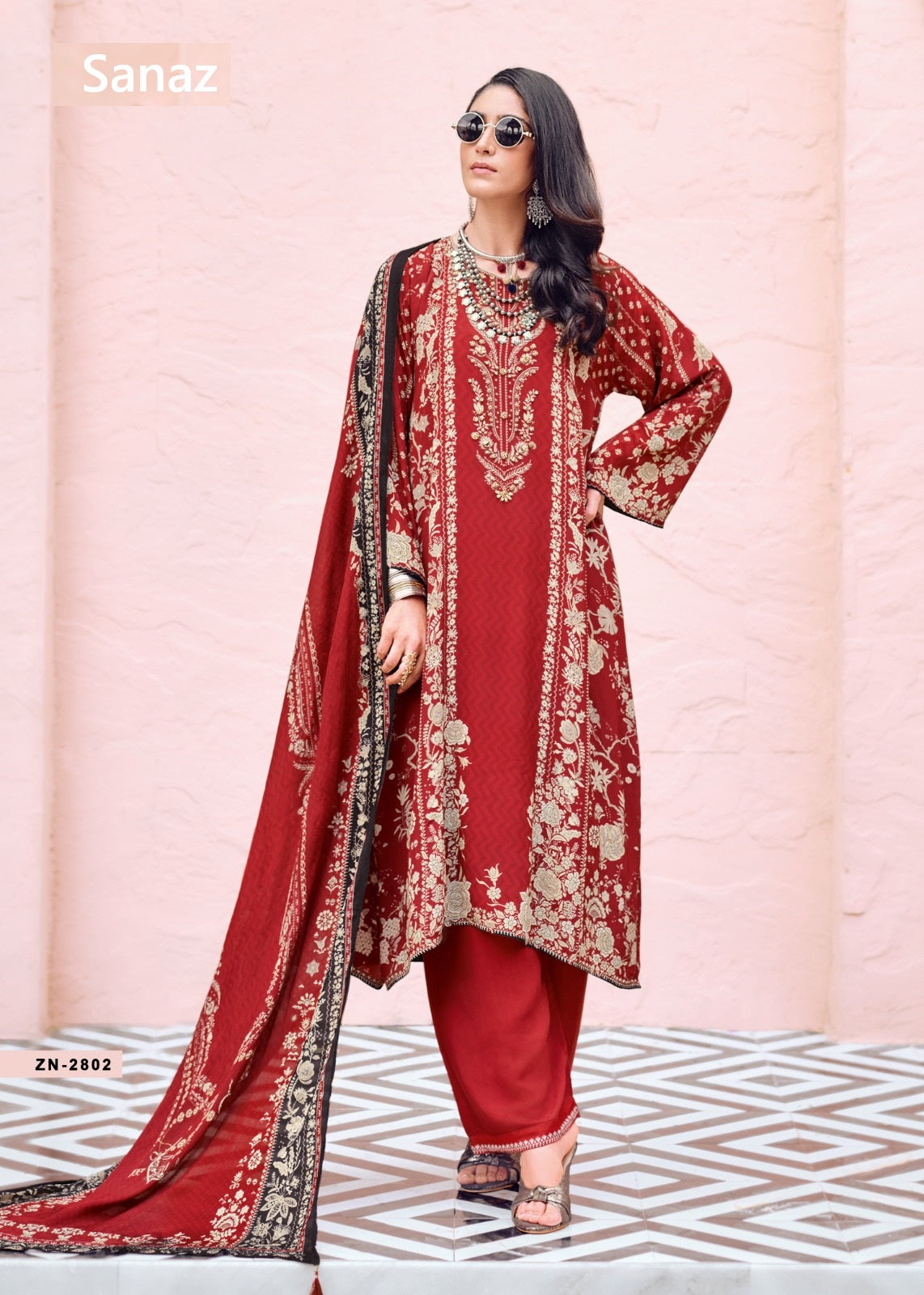 Zareen Sanaz Viscose Pakistani Salwar Suits Manufacturer India