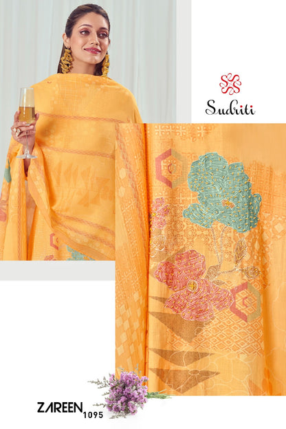 Zareen Sudriti Sahiba Pure Cotton Pant Style Suits Wholesaler India