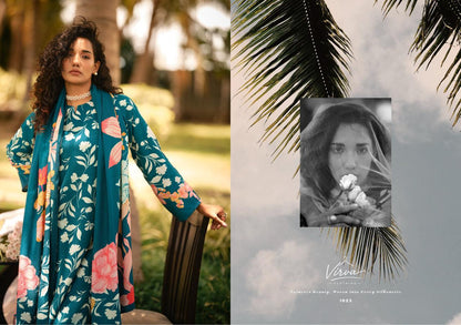 Zareen Virva Viscose Pashmina Suits Supplier