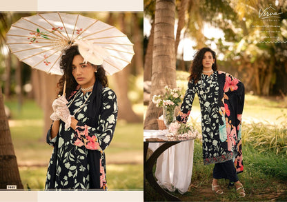 Zareen Virva Viscose Pashmina Suits Supplier