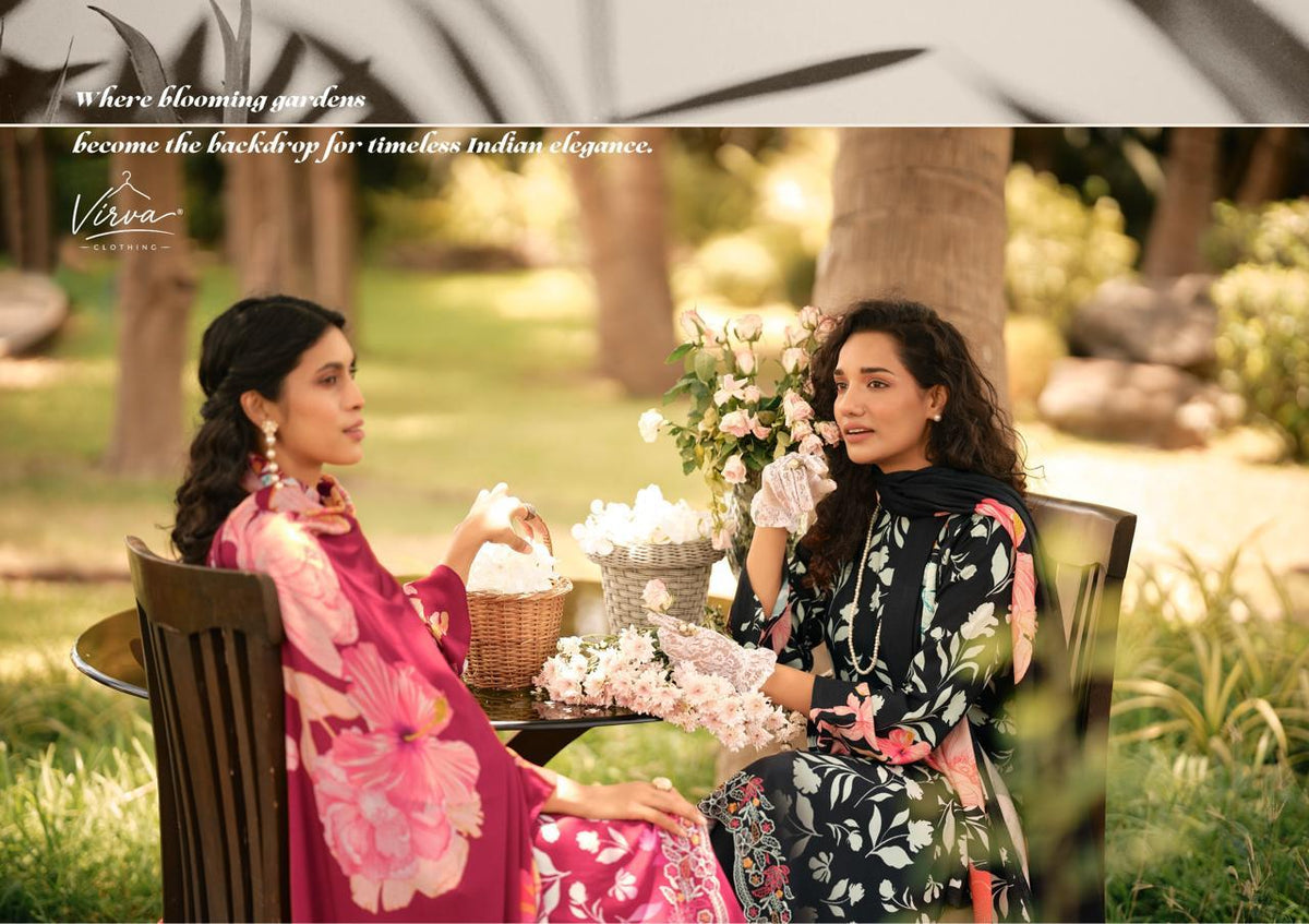 Zareen Virva Viscose Pashmina Suits Supplier
