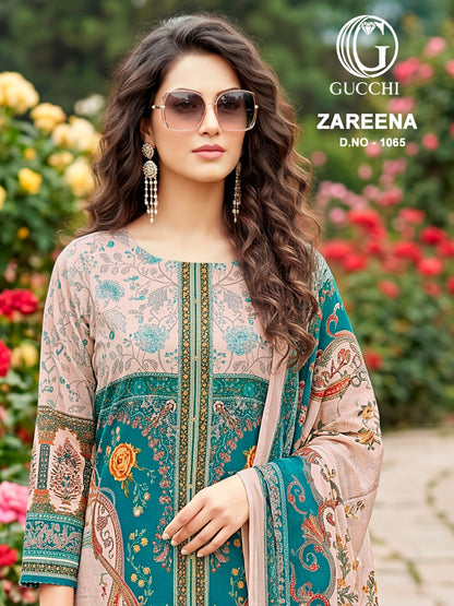 Zareena 1065 Gucchi Viscose Muslin Pant Style Suits Manufacturer