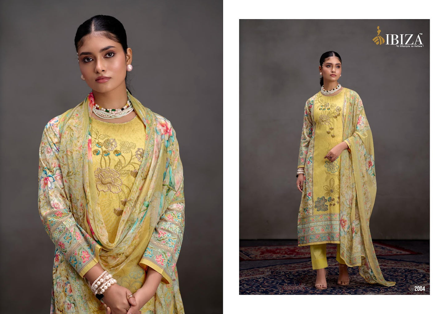 Zareena Ibiza Ruby Pant Style Suits Manufacturer Gujarat