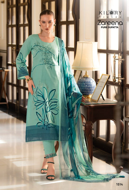 Zareena Kilory Pure Cotton Pant Style Suits Manufacturer Gujarat