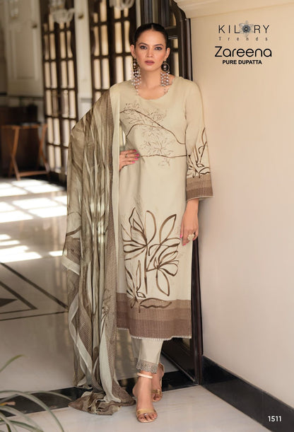 Zareena Kilory Pure Cotton Pant Style Suits Manufacturer Gujarat