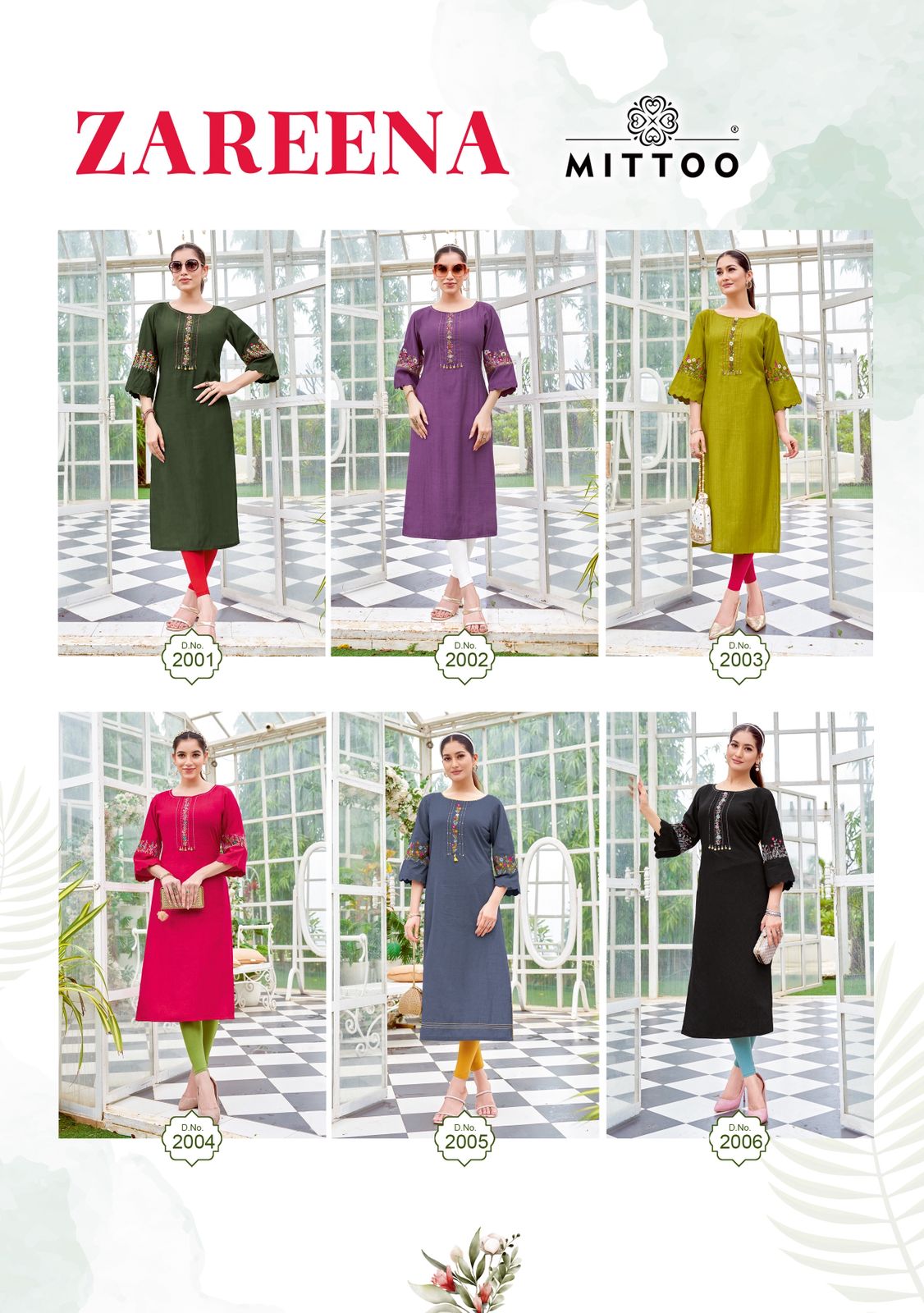 Zareena Vol 1 Mittoo Rayon Long Straight Kurti Wholesale Rate