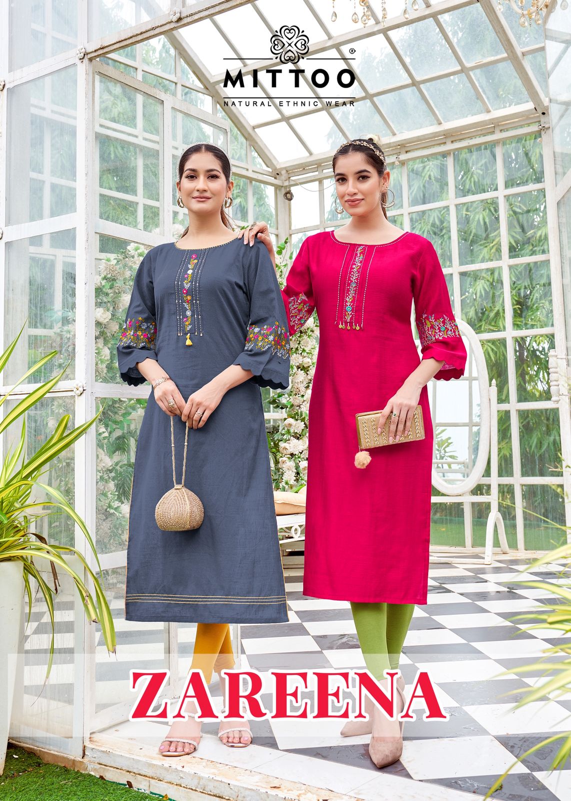 Zareena Vol 1 Mittoo Rayon Long Straight Kurti Wholesale Rate
