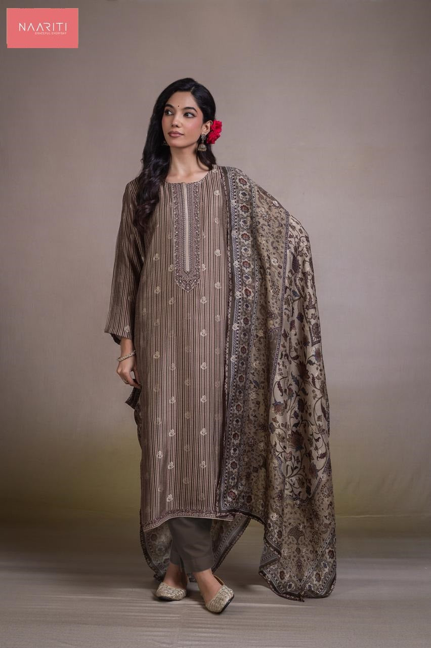 Zargul 148 Naariti Silk Jacquard Pant Style Suits Supplier Ahmedabad