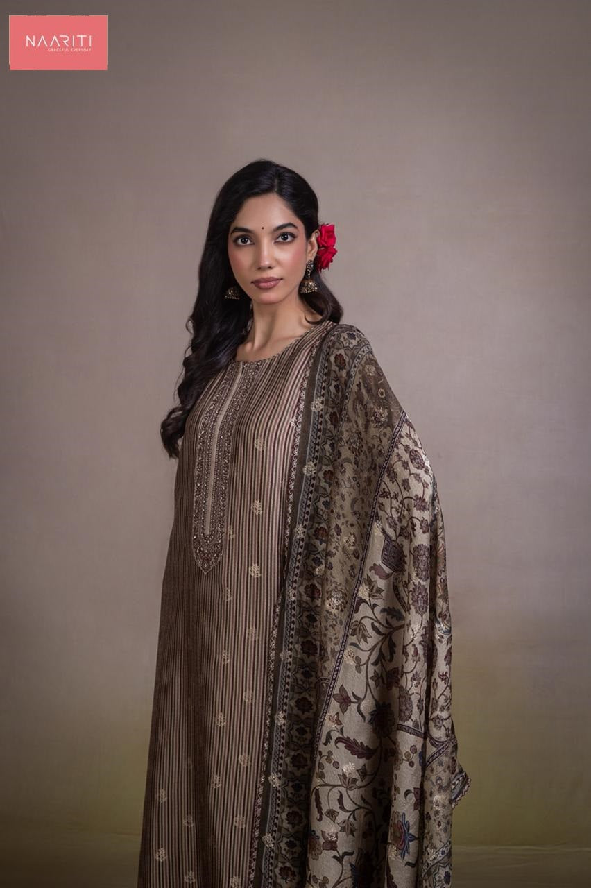 Zargul 148 Naariti Silk Jacquard Pant Style Suits Supplier Ahmedabad
