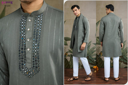 Zari And Weaves Vol 2 With Dupatta Shubhvastra Pure Viscose Mens Kurta Exporter