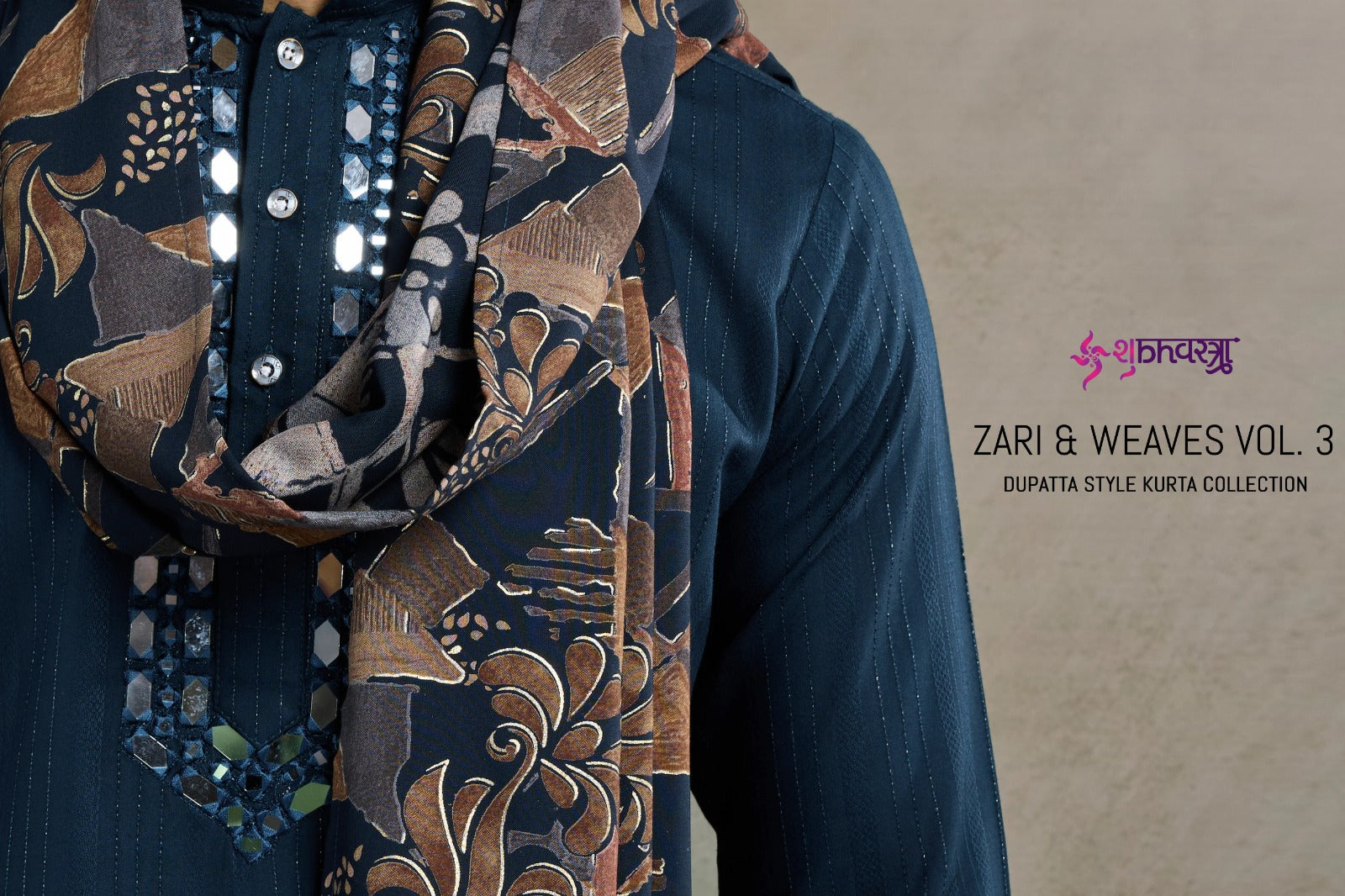 Zari And Weaves Vol 3 61251-61252 Shubhvastra Viscose Rayon Mens Kurta Dupatta Wholesaler India