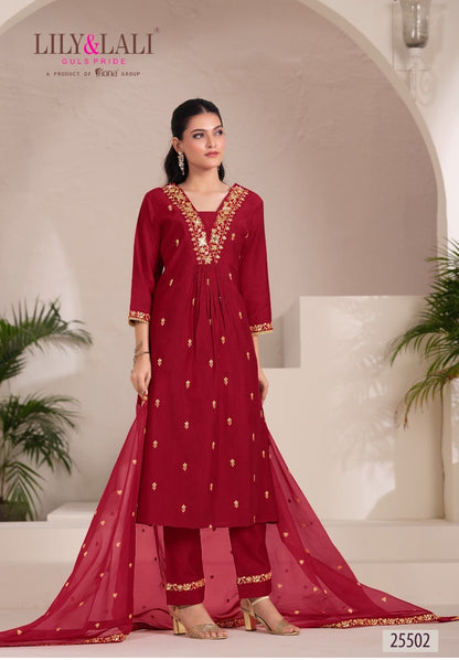 Zari Lily Lali Viscose Readymade Suits Exporter India