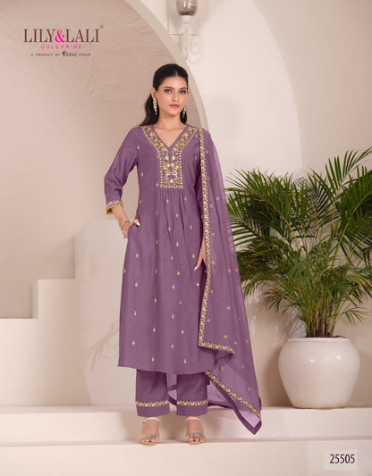 Zari Lily Lali Viscose Readymade Suits Exporter India