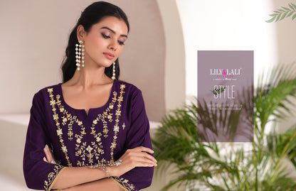 Zari Lily Lali Viscose Readymade Suits Exporter India