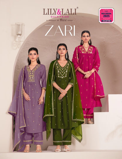 Zari Lily Lali Viscose Readymade Suits Exporter India