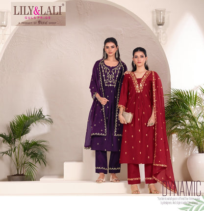 Zari Lily Lali Viscose Readymade Suits Exporter India