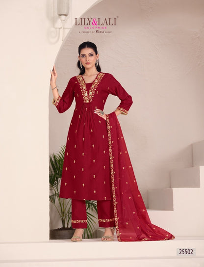 Zari Lily Lali Viscose Readymade Suits Exporter India