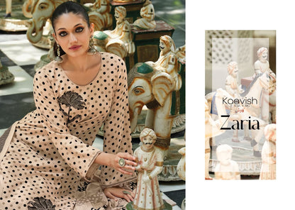 Zaria Kaavish Viscose Pashmina Suits Supplier