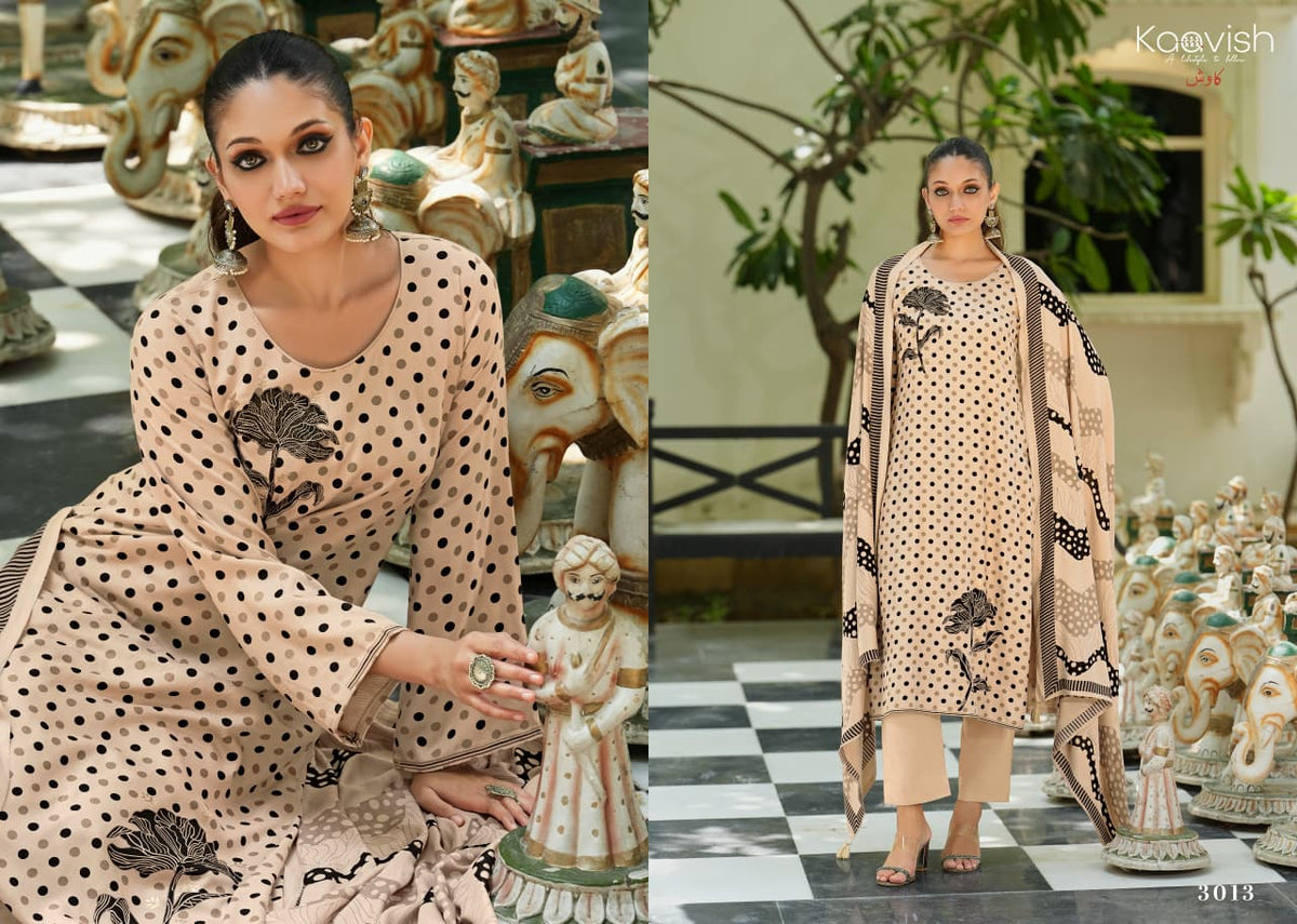 Zaria Kaavish Viscose Pashmina Suits Supplier