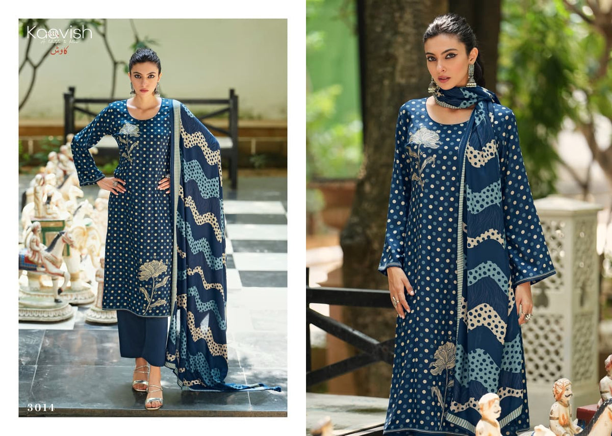 Zaria Kaavish Viscose Pashmina Suits Supplier