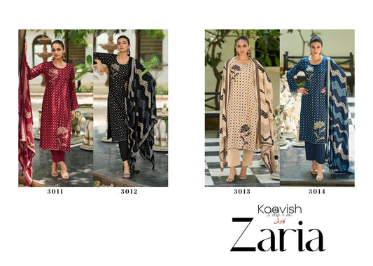 Zaria Kaavish Viscose Pashmina Suits Supplier