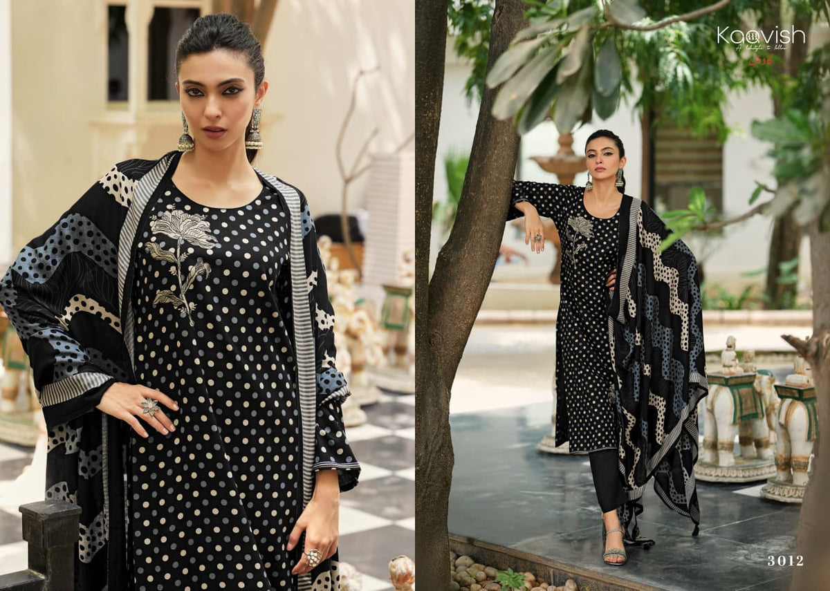 Zaria Kaavish Viscose Pashmina Suits Supplier
