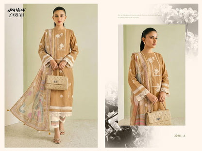Zariah 3296 Jay Vijay Cotton Pant Style Suits Supplier