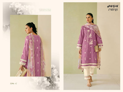 Zariah 3296 Jay Vijay Cotton Pant Style Suits Supplier