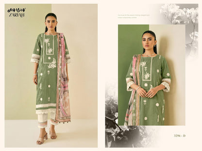 Zariah 3296 Jay Vijay Cotton Pant Style Suits Supplier