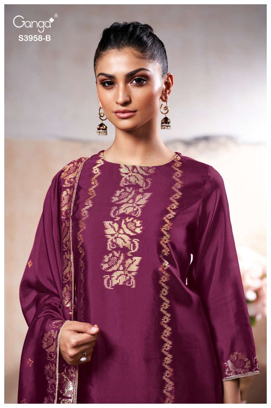 Zariel 3958 Ganga Premium Viscose Plazzo Style Suits Wholesaler